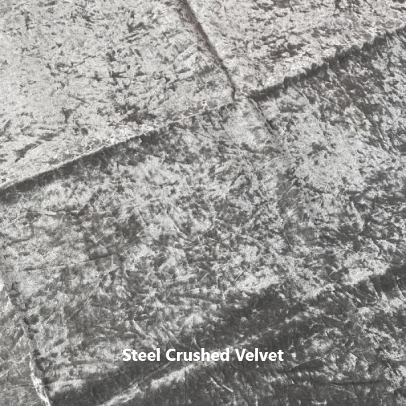 Steel Crushed Velvet